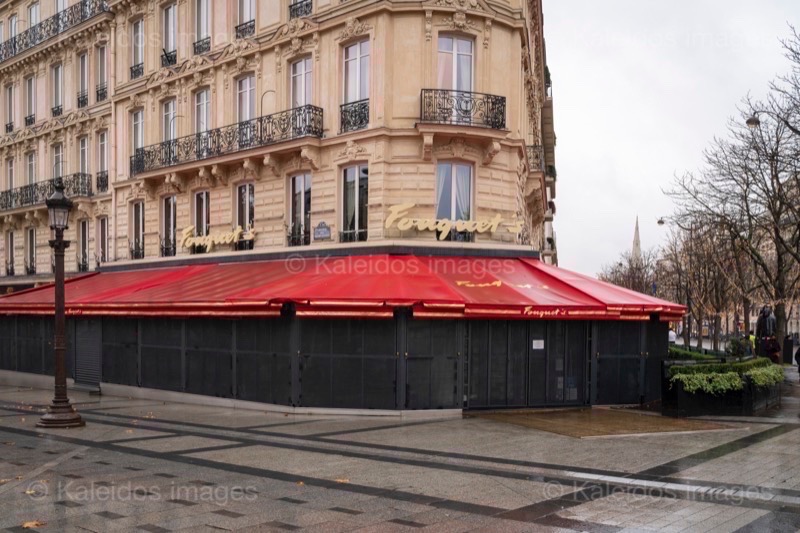 2020;Brasseries;Champs Elysees;Champs-Élysées;Confinement;Corona;Covid;Covid-19;Fouquet;Fouquet's;Kaleidos;Kaleidos images;Lockdown;Paris 8;Restaurants;Tarek Charara;Winter